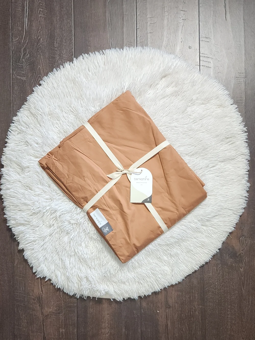 NEW! Berkshire 100% Organic Percale Cotton Duvet Set Full/Queen